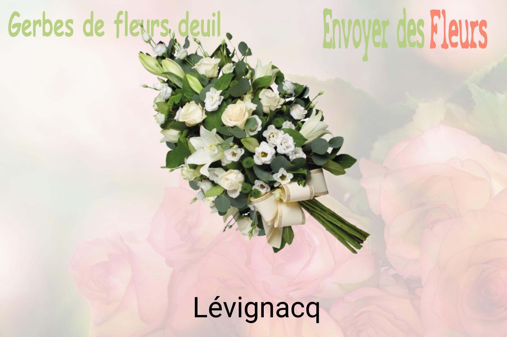 Gerbe de fleurs de deuil livrée à Lévignacq
